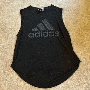 Black adidas workout top